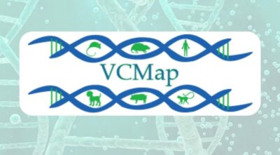 Bio::Neos Case Studies, VCMap. VCMap Logo with two DNA Helix
